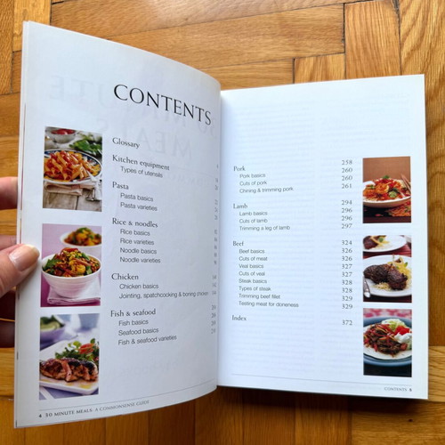 30 Minute Meals A Commonsense Guide cookbook like new