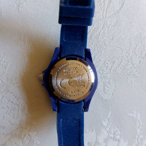 Blue women's watch with silicone strap new