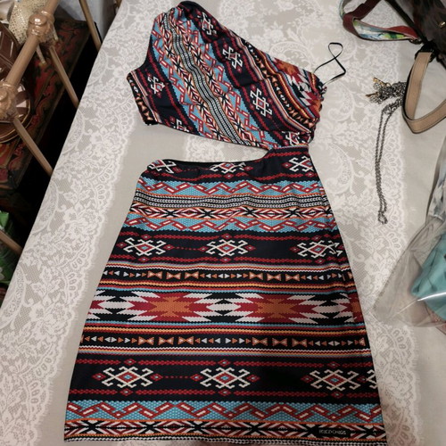 Peace And Chaos dress multicolored like new