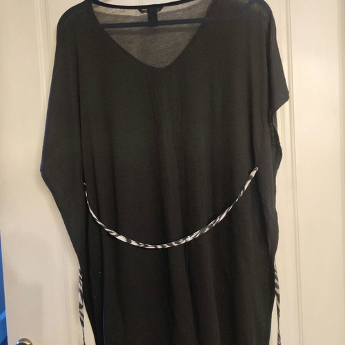 H&M blouse dress like new, grey with belt