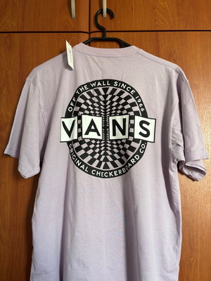 Vans Λιλά T-shirt με Σχέδιο Σκακιέρας Καινούργιο, Unisex, Μέγεθος M