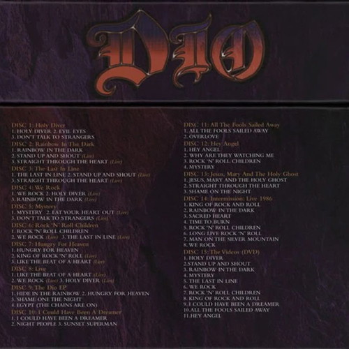 Dio The Singles Box Set 1983-1993 like new, metal collection