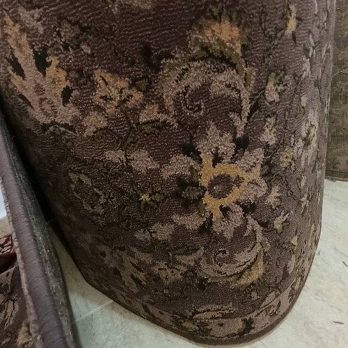 Runner 0.65m dark brown, 80% acrylic 20% wool new