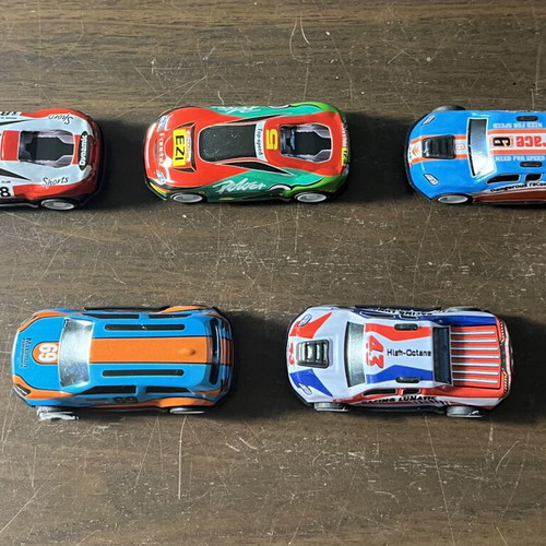 Pull Back Toy Car Set Racing Collection, like new, 5 pcs