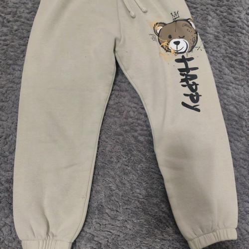 Tracksuit set used, beige and brown, with small mark