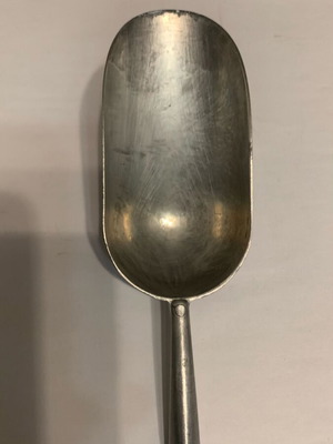 Aluminum scoop used