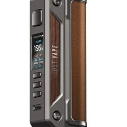 Thelema Solo Quest 100W Mod By Lost Vape like new, gunmetal ochre-brown