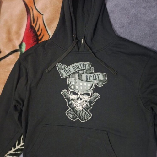Paok Kavala club hoodie new with The North Fear embroidery