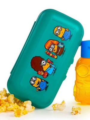 Σετ Minions Tupperware με μπουκάλι 400 ml για μεγάλο σάντουιτς
