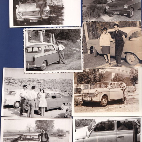 Vintage photos used, pack of 115 with people, cars, family scenes