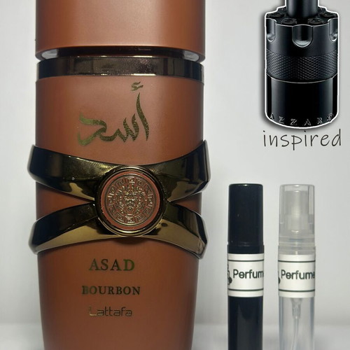 Asad Bourbon Lattafa Tester Eau de Parfum 3 ml new, authentic decant