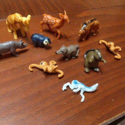 Kinder animal figures like new, set of 10 pieces