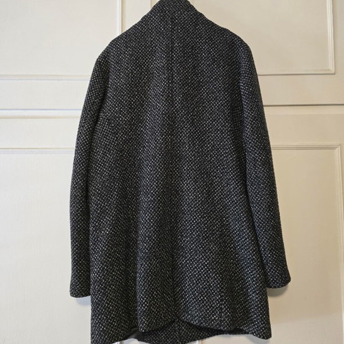 Vittorio men's coat like new, size 52, black and gray