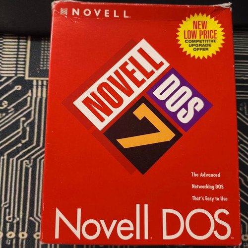 Novell DOS 7 software like new, Big Box with 3.5" floppies