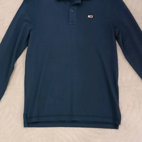 Tommy Jeans Polo shirt long sleeve size M like new blue