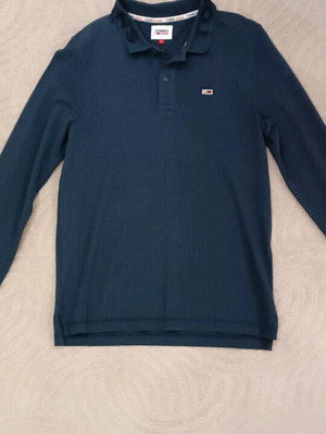 Tommy Jeans Polo shirt long sleeve size M like new blue