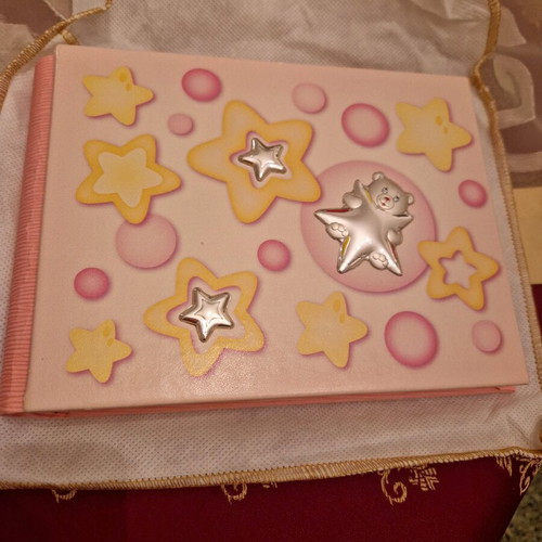 Princelino photo album for girl new with silver details