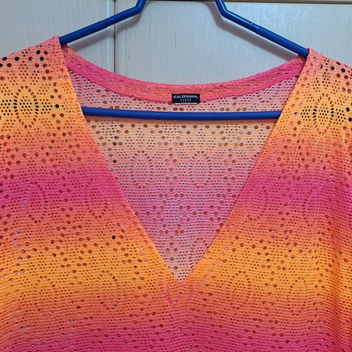 Calzedonia women's kaftan like new, pink and orange, size M