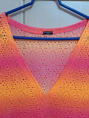 Calzedonia women's kaftan like new, pink and orange, size M