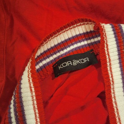 Kor@kor Viscose Sleeveless Blouse like new, red, size S
