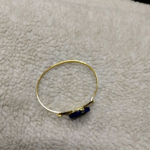Bracelet openable new, blue and gold