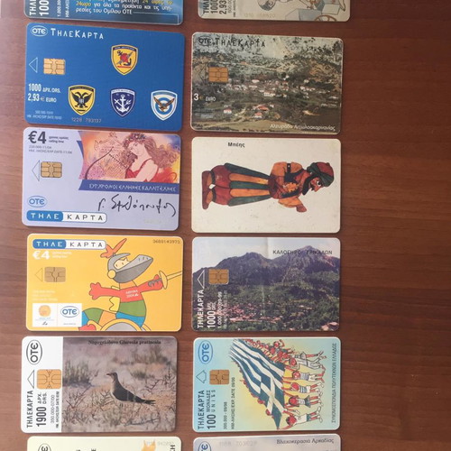 Phone cards used, pack
