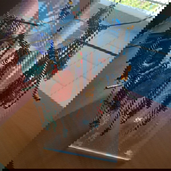 Plexiglass stand περιστρεφόμενο για κοσμήματα.Υψος 38εκ.