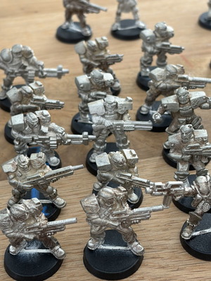 Warzone metal miniatures used, set of 64