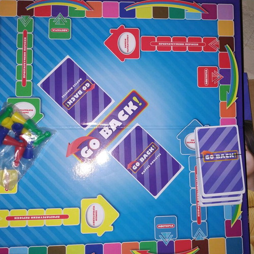 Go Back board game used, missing instructions