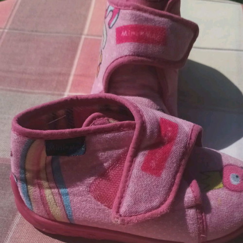Mini Max anatomical winter slippers for girls size 25 like new pink multicolor
