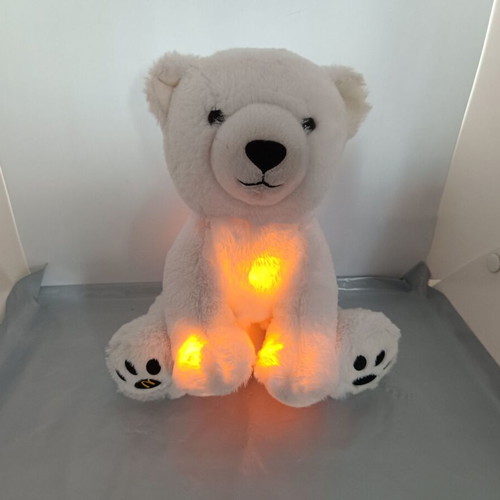 White glowing McDonald's bear used
