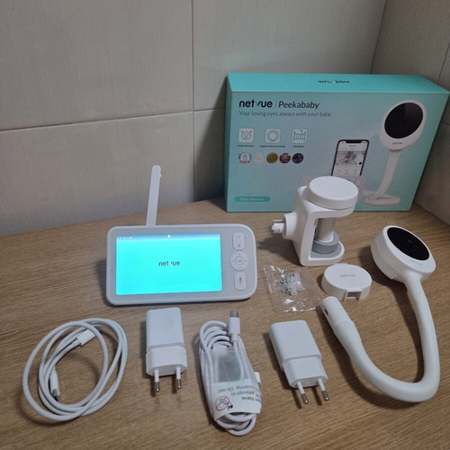 Netvue Peekababy 2K Baby Monitor with Camera and 5-Inch Parent Screen