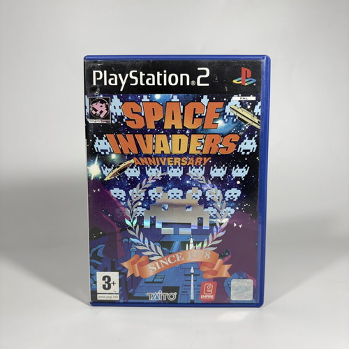 Space Invaders Anniversary PS2 game used with manual