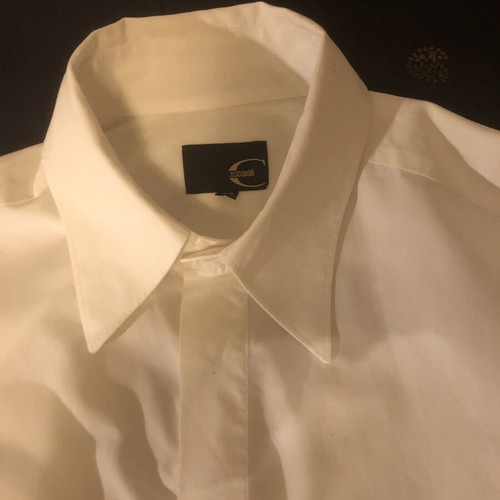 Just Cavalli White Men's Dress Shirt Size L New