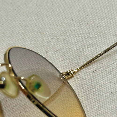Eyepetizer Triomphe sunglasses like new, gold metal frame, ombré lenses