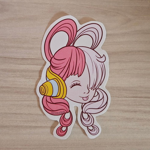 One Piece Uta handmade sticker made to order