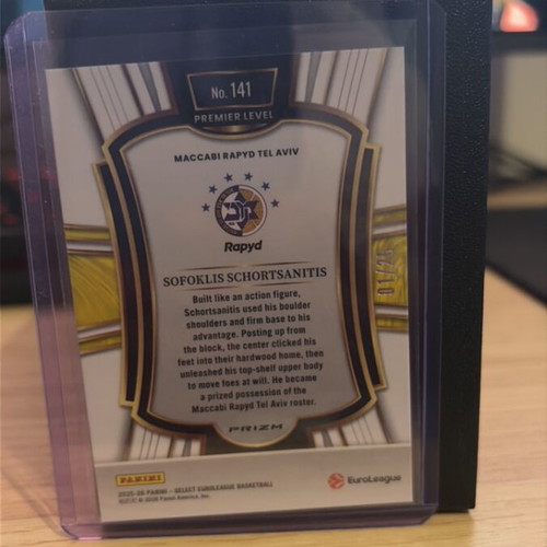 Sofoklis Schortsanitis collectible card new