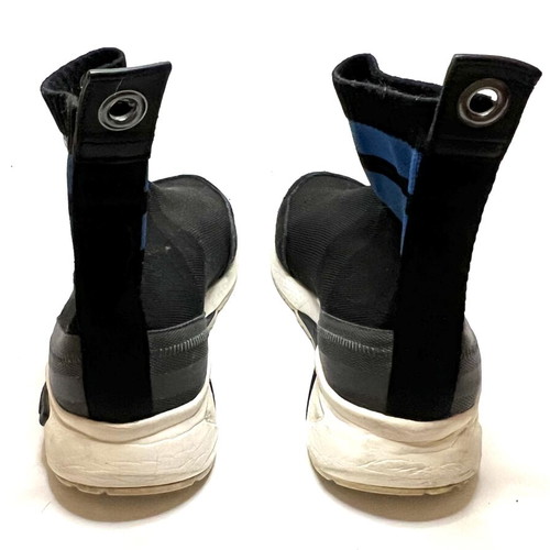 Diesel black sock athletic shoes used, size 42, black-blue