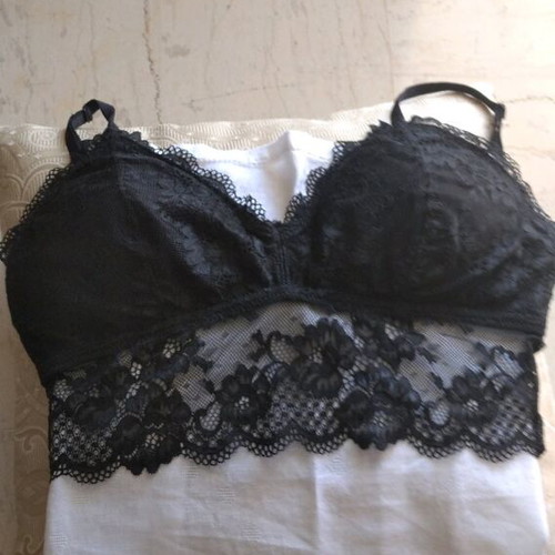 BSB lace bralette like new, black, size XS