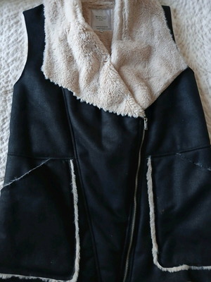 Zara vest new, black, size S