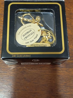 Gold-plated figurine, zodiac Sagittarius