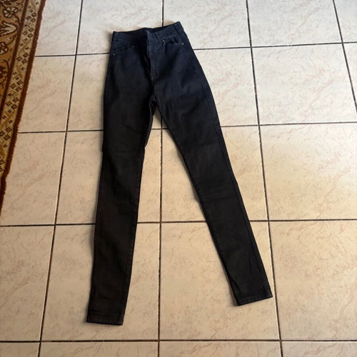 Dr Denim black high-waisted skinny jeans like new