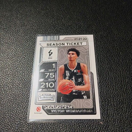 Panini Euroleague Contenders Season Ticket Victor Wembanyama like new 2025-2026