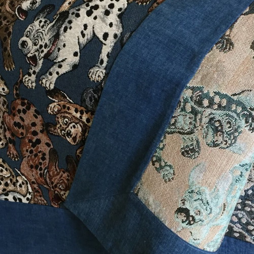 Decorative throw, with small Dalmatian puppies 160*140