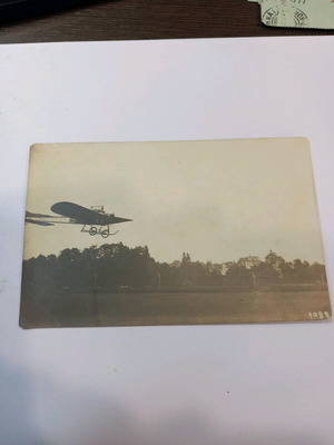 Swiss airplane flight postcard used, mailed 1912