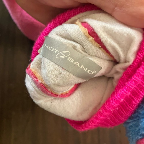 Children's slippers like new, size 22-23 with 3D happy design
