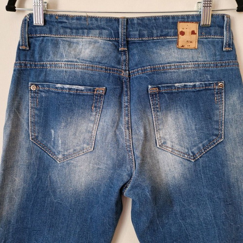 Back2Jeans ripped blue jeans, Medium