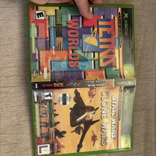 Star Wars Clone Wars & Tetris Combo Pack Xbox Original NTSC