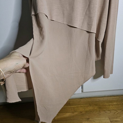 Asymmetric Zara blouse in powder pink like new size M