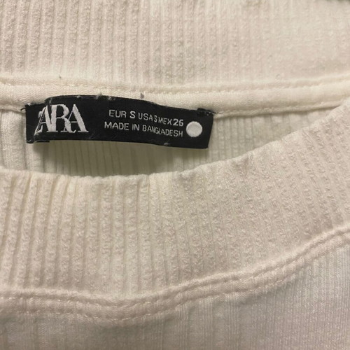 Zara T-shirt white like new, size S
